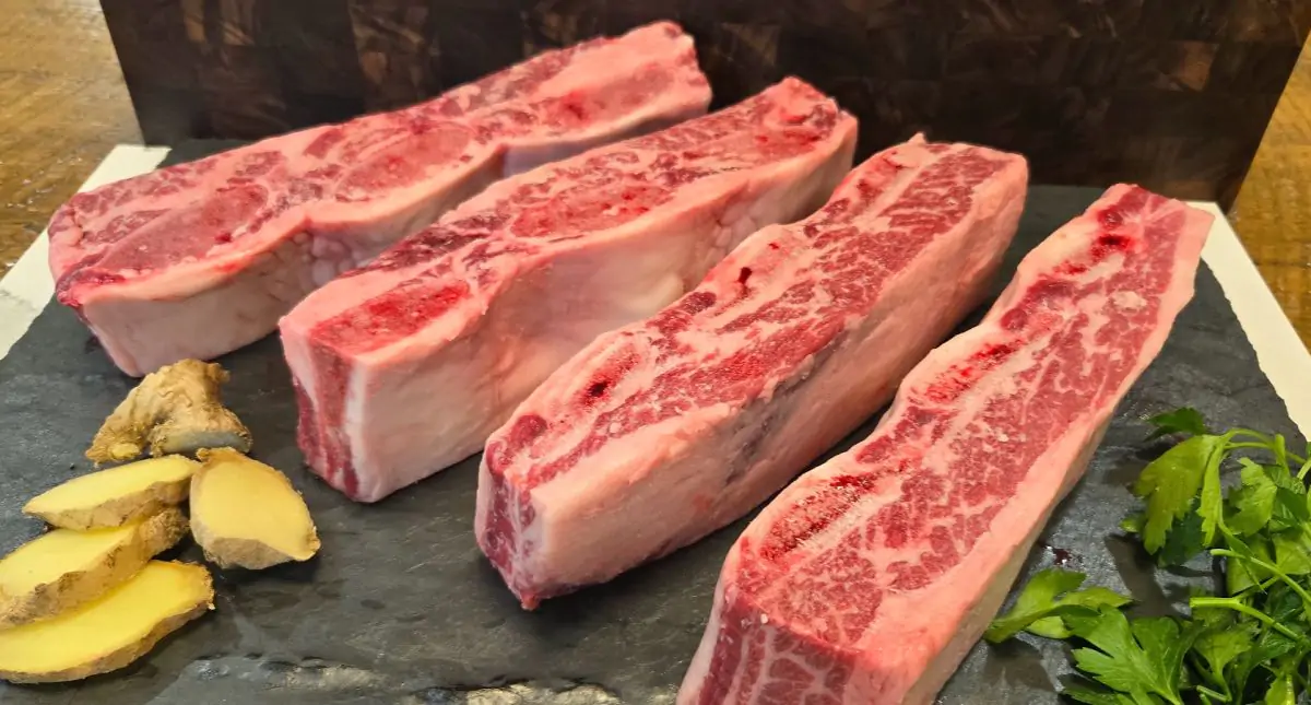 Flanken Style Chuck Short Ribs Bone In Flanken Style Beef Short