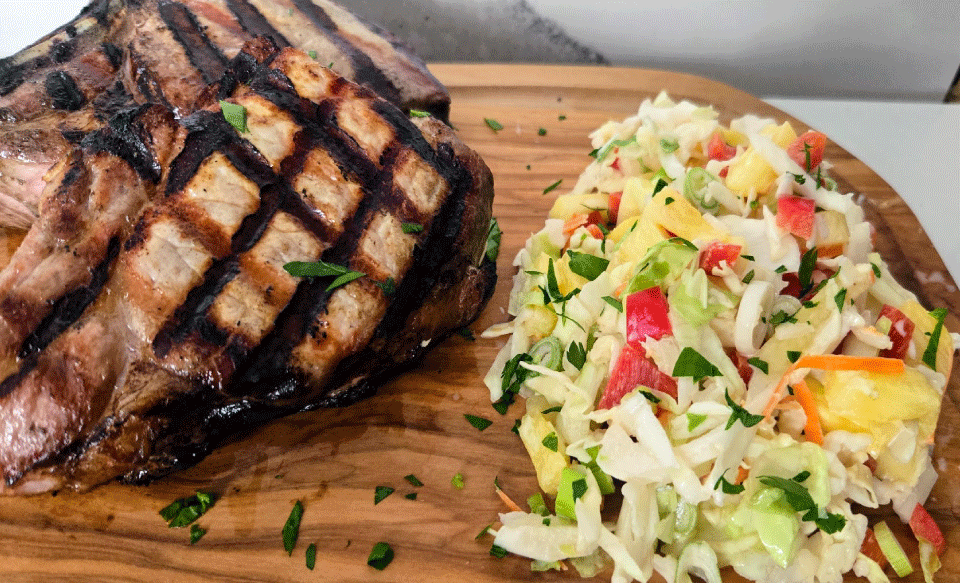 Easy Brined and Grilled Pork Chops