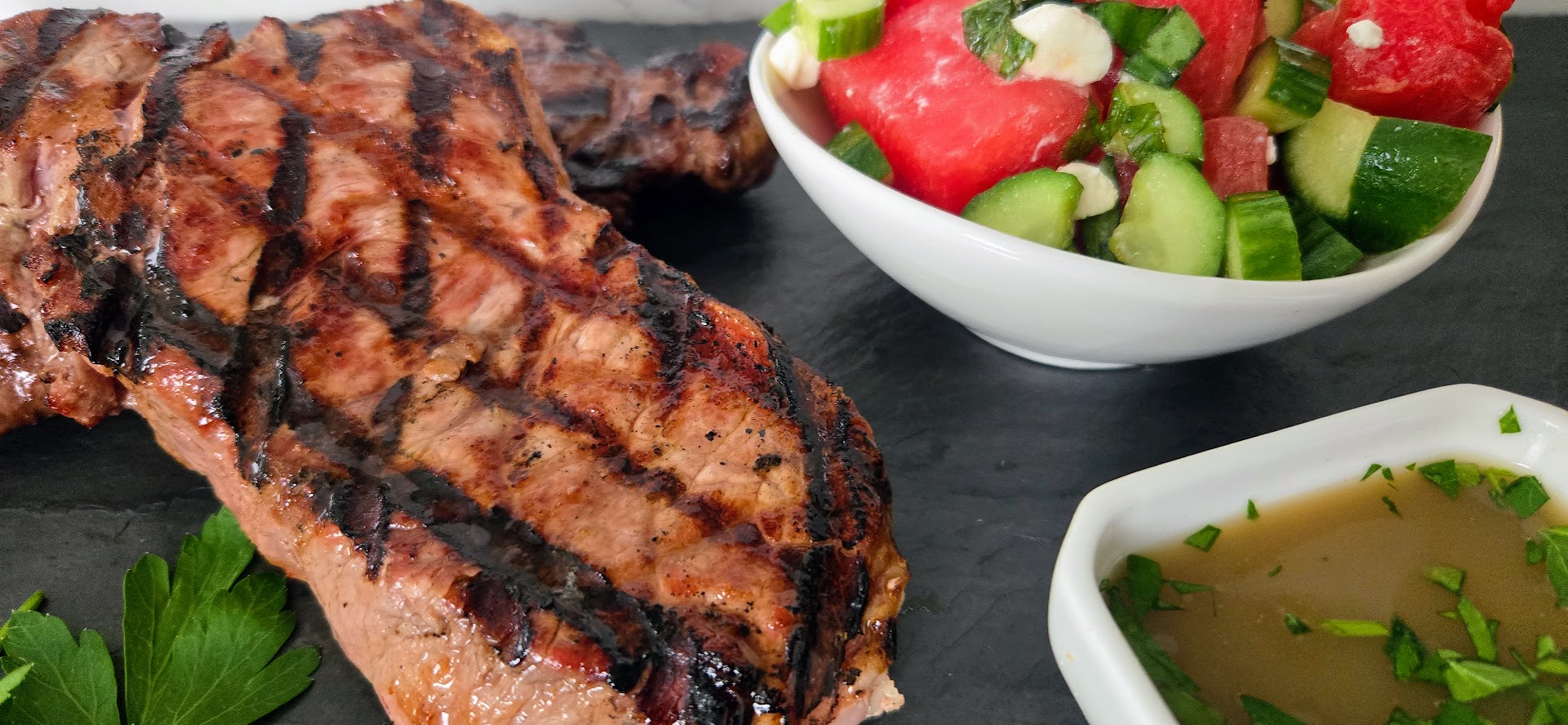 Grilled Mojo-Marinated Strips