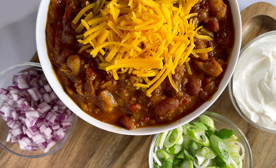 Game Day Any Day Beef Tenderloin Chili