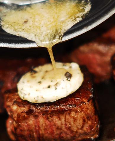 Filet Mignon Steaks with Red Wine Truffle Sauce