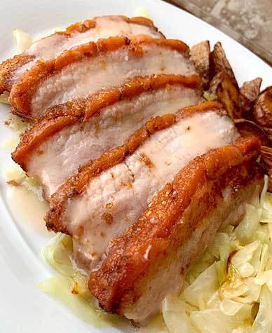 Braised Pork Belly with Irish Hard Cider