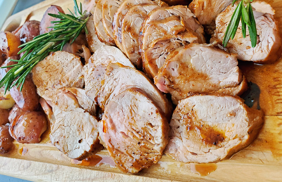 Juicy Pork Tenderloin with Apple Cider Gravy