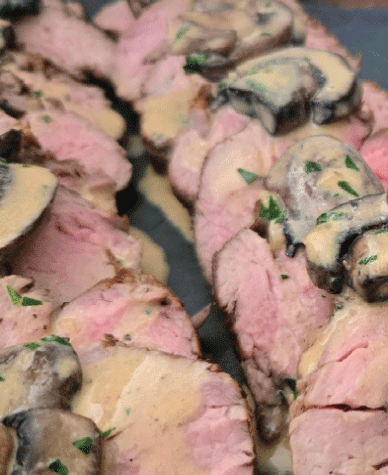 Veal Tenders with Mushroom Cognac Cream